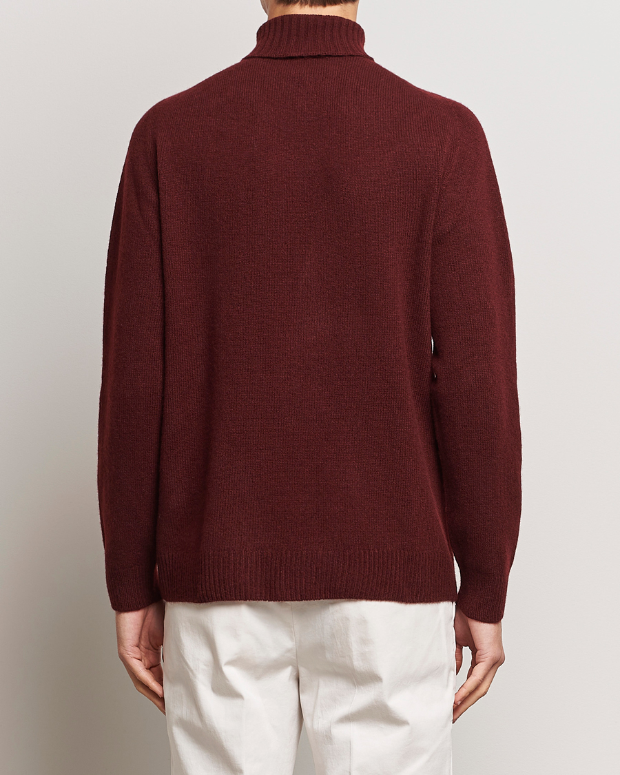 Men | Sweaters & Knitwear | Sunspel | Lambswool Rollneck Maroon