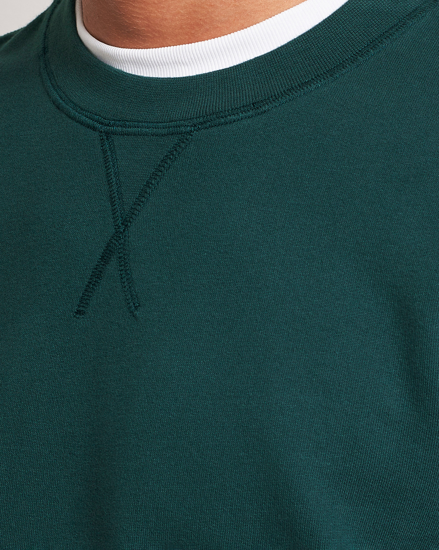 Men | Sweaters & Knitwear | Sunspel | Loopback Sweatshirt Peacock