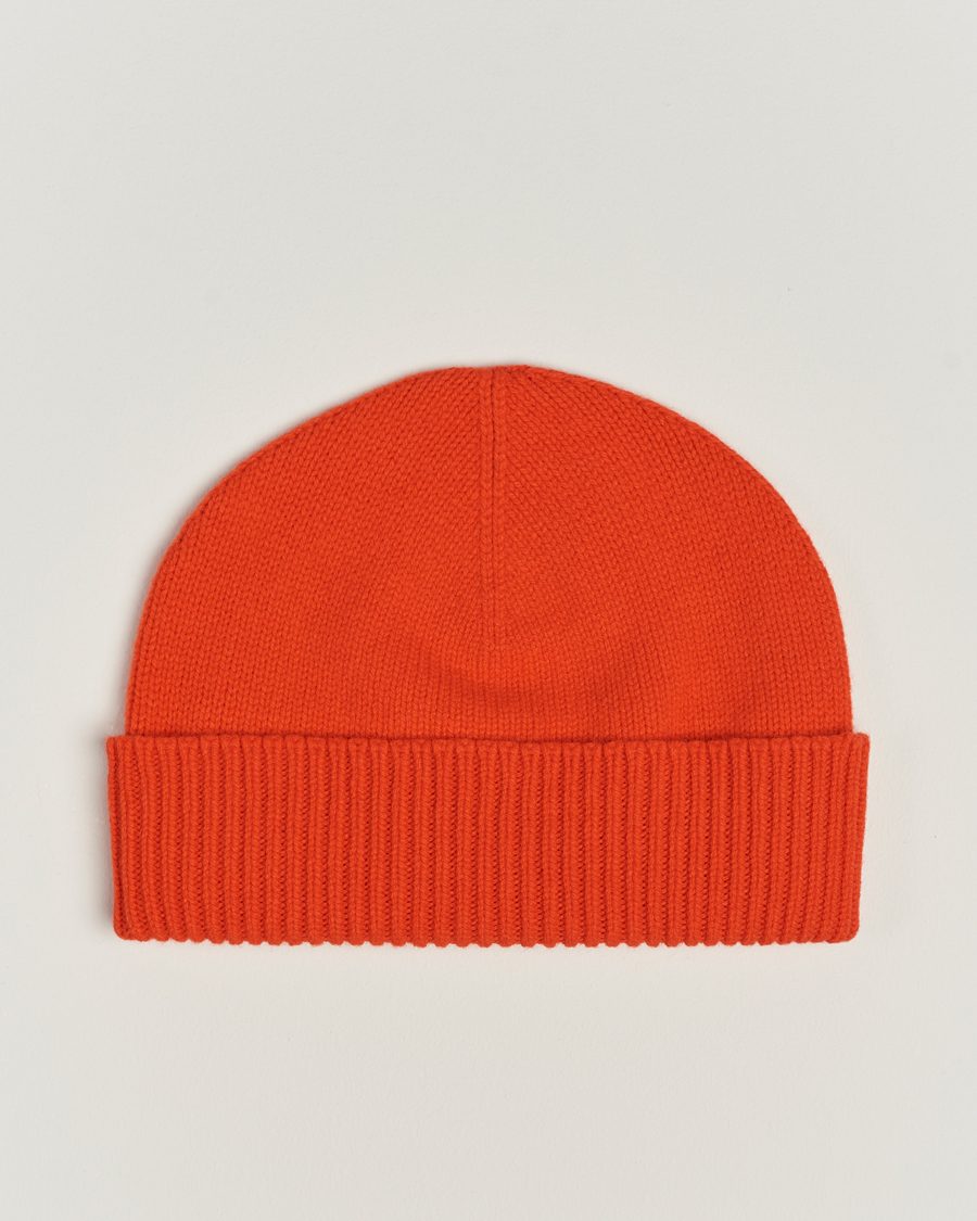 Men | Sunspel Lambswool Hat Magma | Sunspel | Lambswool Hat Magma