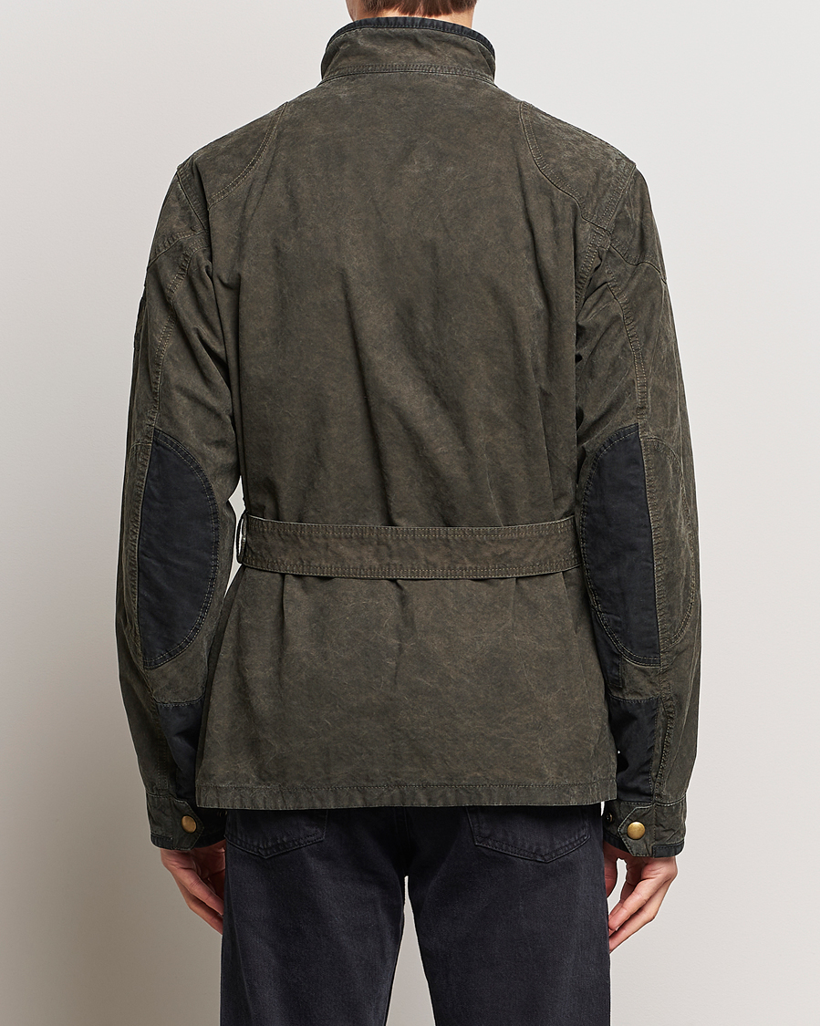 Men | Coats & Jackets | Belstaff | Patched Washed Waxed Trailmaster Fossil