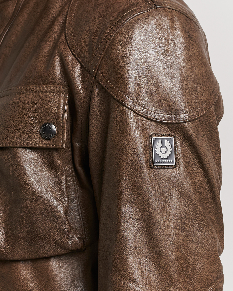 Men | Coats & Jackets | Belstaff | Trailmaster Panther Leather Jacket Antique Bronze