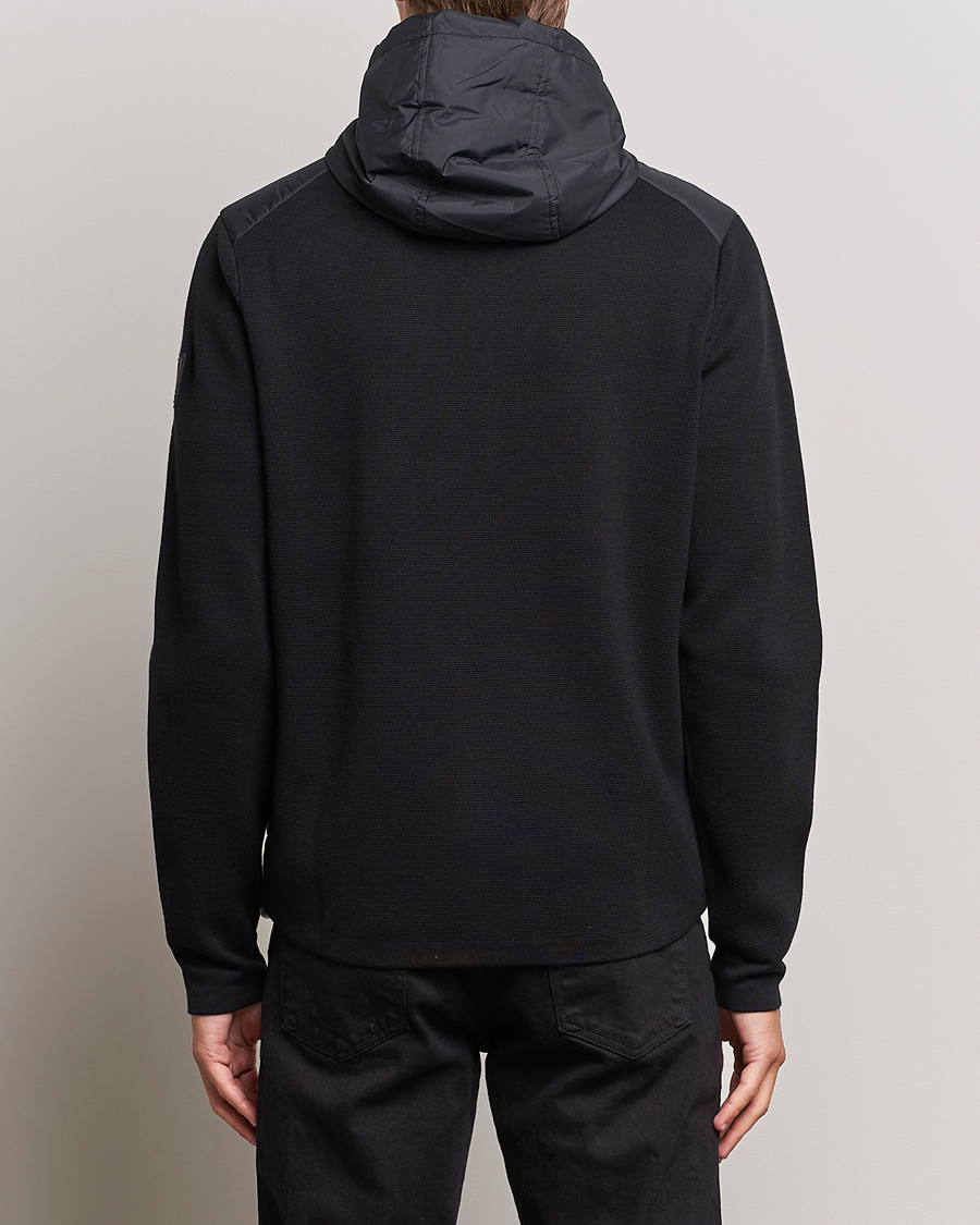 Men | Sweaters & Knitwear | Belstaff | Vert Full Zip Hybrid Cardigan Black