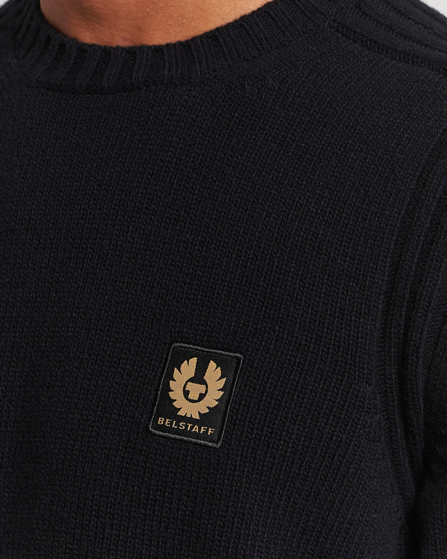 Men | Sweaters & Knitwear | Belstaff | Watch Wool Crewneck Black