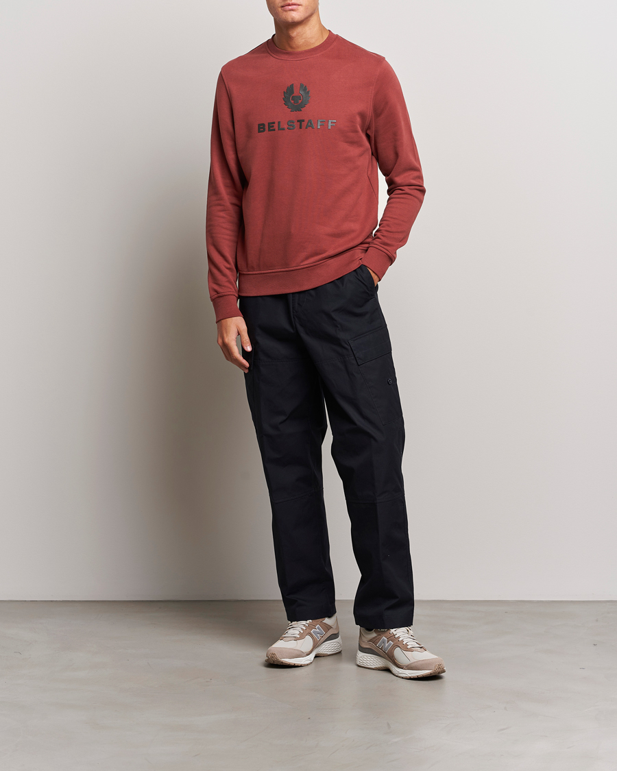 Men | Sweaters & Knitwear | Belstaff | Signature Crewneck Lava Red