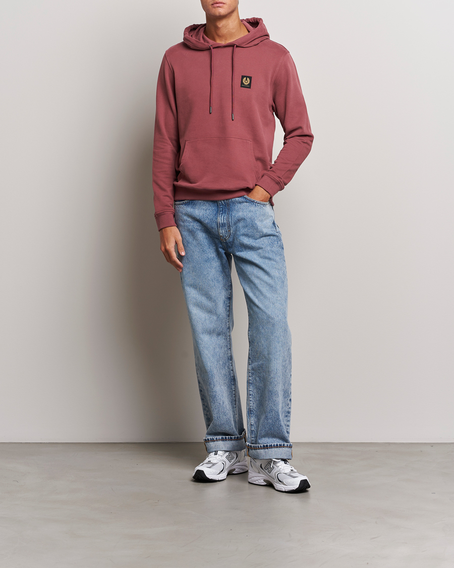 Men | Sweaters & Knitwear | Belstaff | Signature Hoodie Mulberry