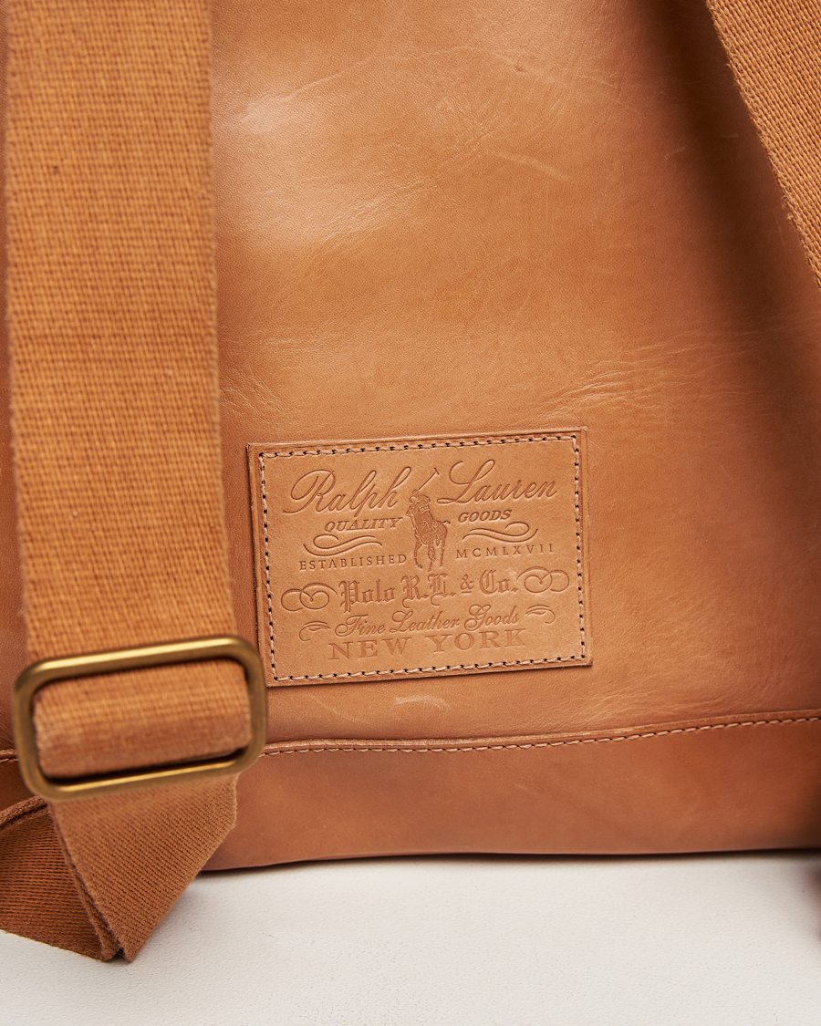 Men | Polo Ralph Lauren Heritage Leather Backpack Tan | Polo Ralph Lauren | Heritage Leather Backpack Tan
