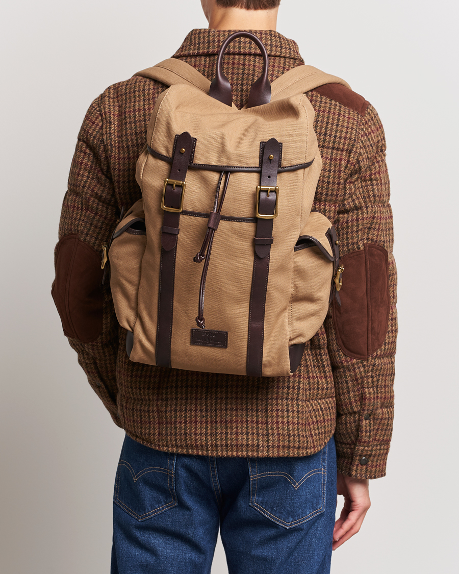 Men | Polo Ralph Lauren Canvas Backpack Tan | Polo Ralph Lauren | Canvas Backpack Tan