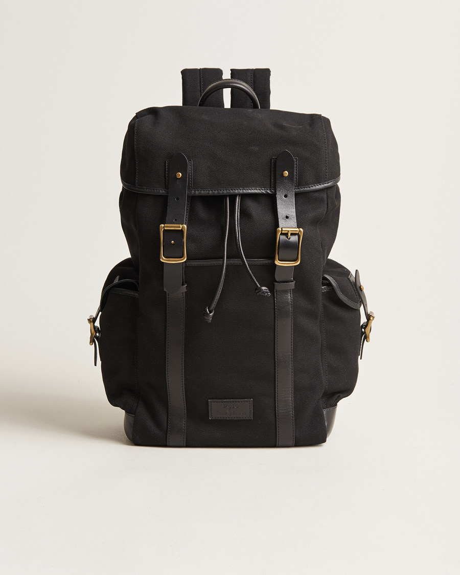 Men | Polo Ralph Lauren Canvas Backpack Black | Polo Ralph Lauren | Canvas Backpack Black