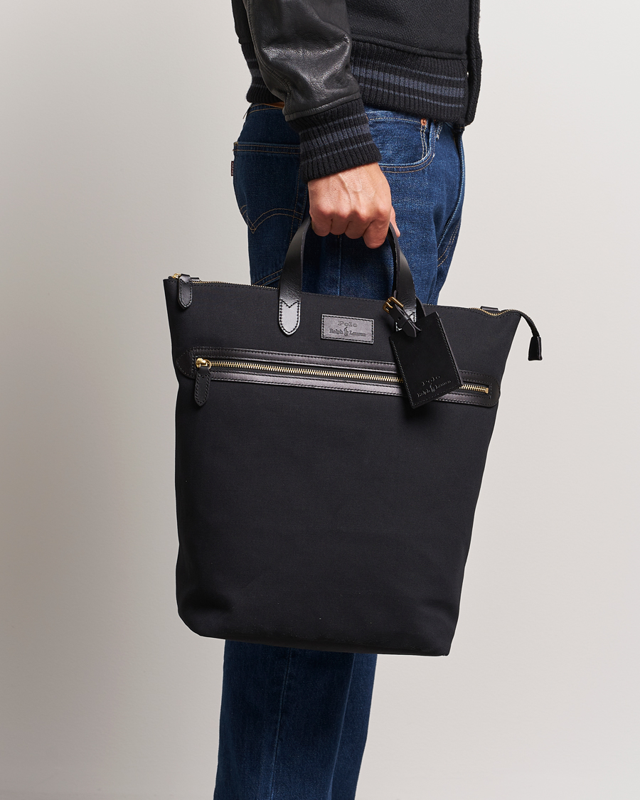 Men | Tote Bags | Polo Ralph Lauren | Canvas Tote Bag  Black