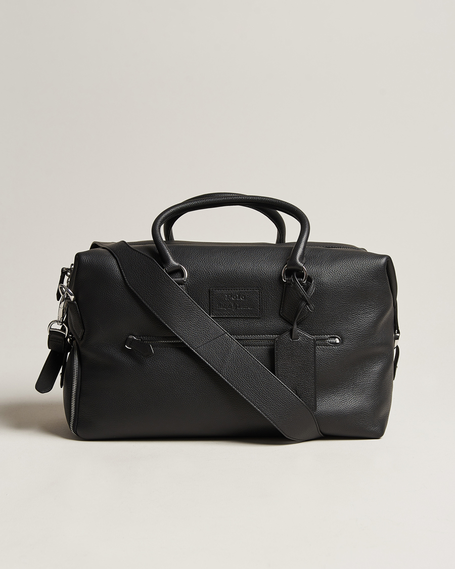 Men |  | Polo Ralph Lauren | Leather Weekendbag Black