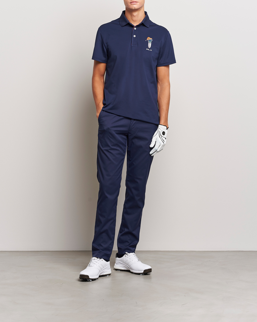Men | Polo Shirts | RLX Ralph Lauren | Airtech Bear Polo French Navy