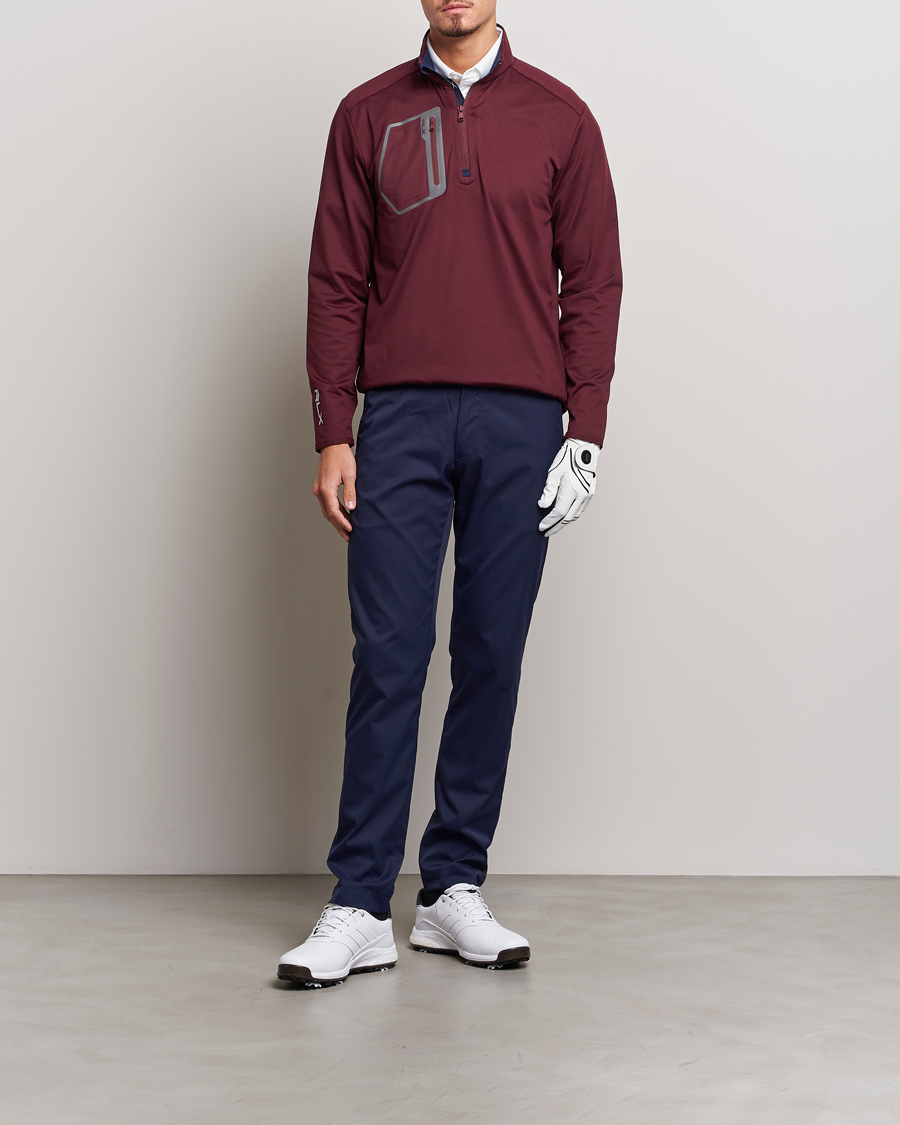 Men | Sweaters & Knitwear | RLX Ralph Lauren | Luxury Performance Jersey Harvard Wine