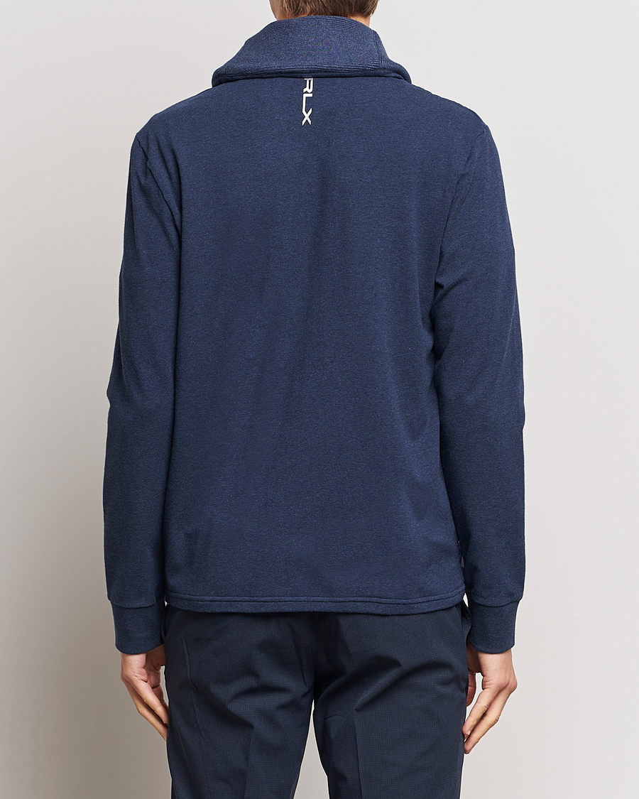 Men | Sweaters & Knitwear | RLX Ralph Lauren | Fine Terry Cardigan Blue Heather