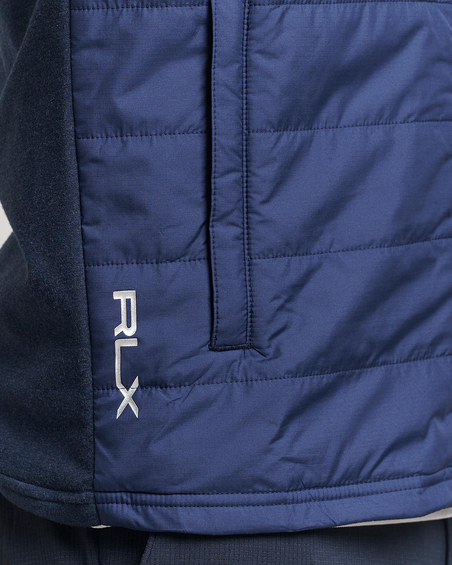 Men | Sweaters & Knitwear | RLX Ralph Lauren | Fine Terry Cardigan Blue Heather
