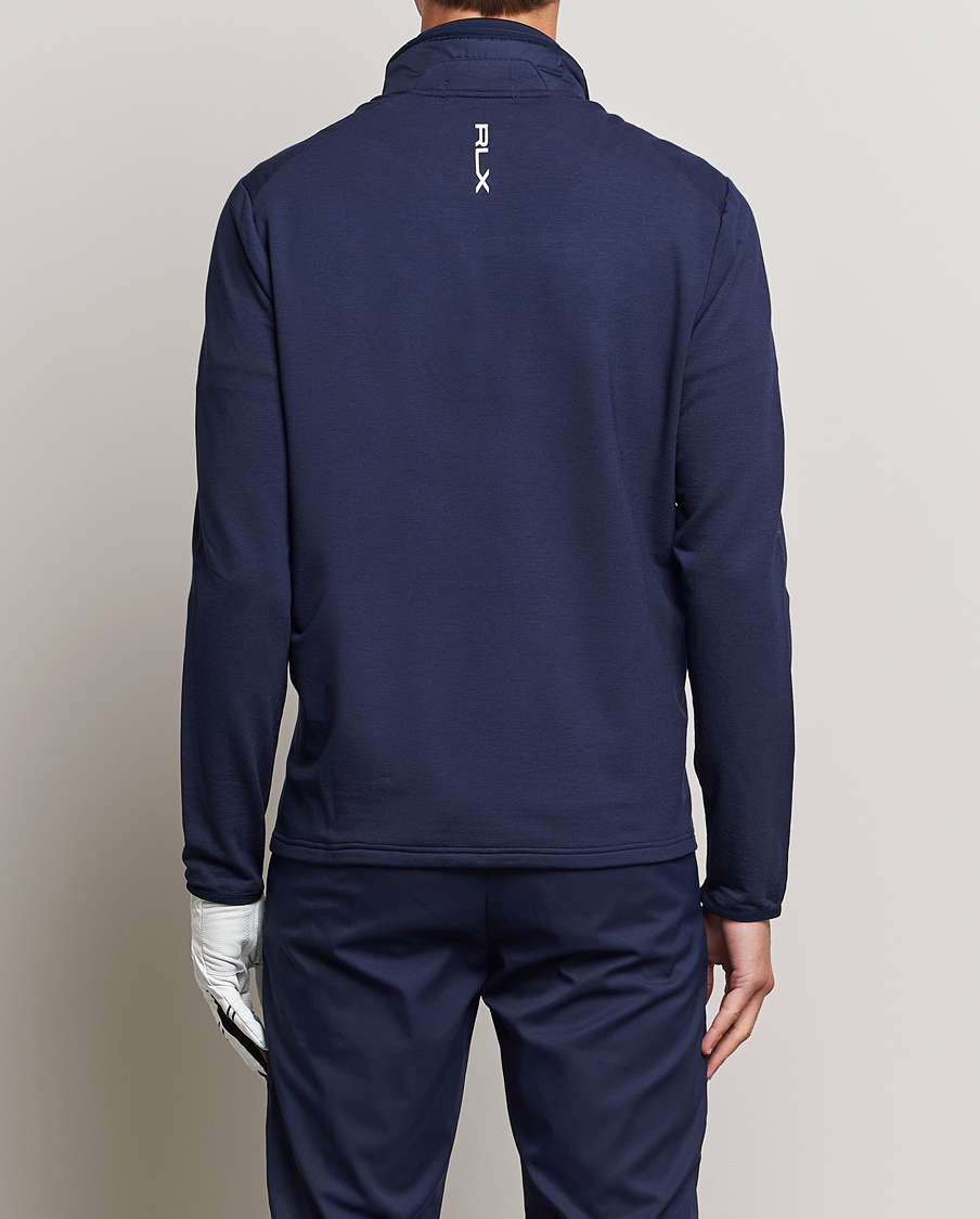 RLX Ralph Lauren Performance Wool Full Zip French Navy at