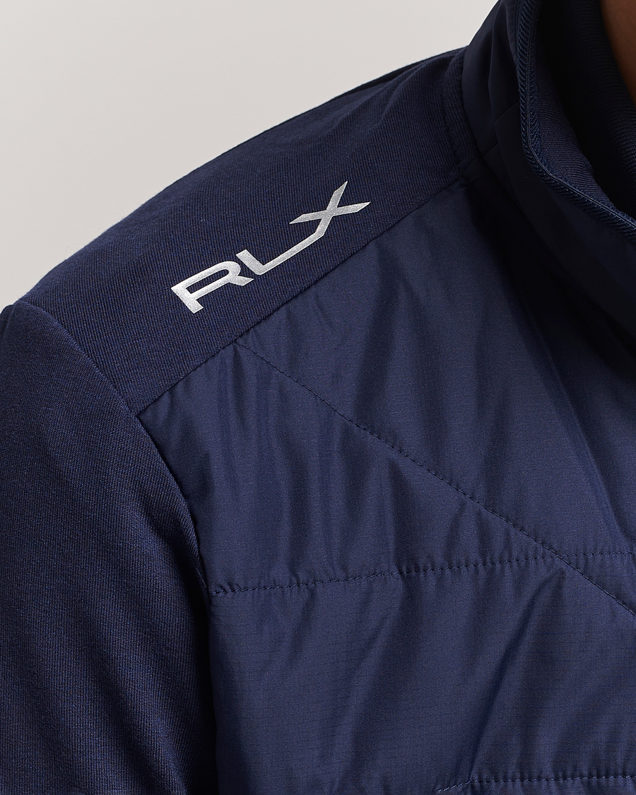 Men | Sweaters & Knitwear | RLX Ralph Lauren | Performance Wool Full Zip French Navy