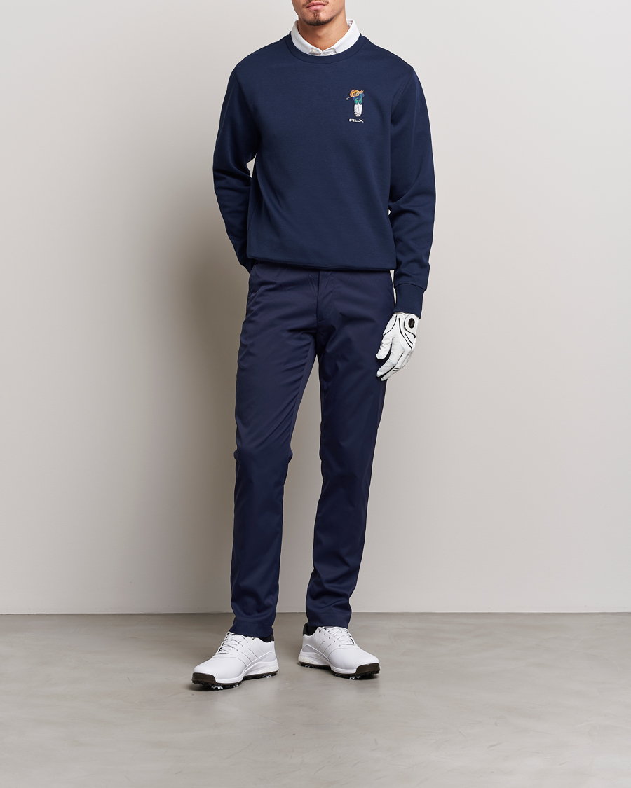 Men | Sweaters & Knitwear | RLX Ralph Lauren | Bear Double Knit Pullover French Navy