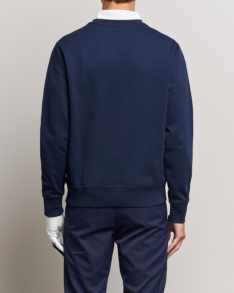 RLX Ralph Lauren Bear Double Knit Pullover French Navy at