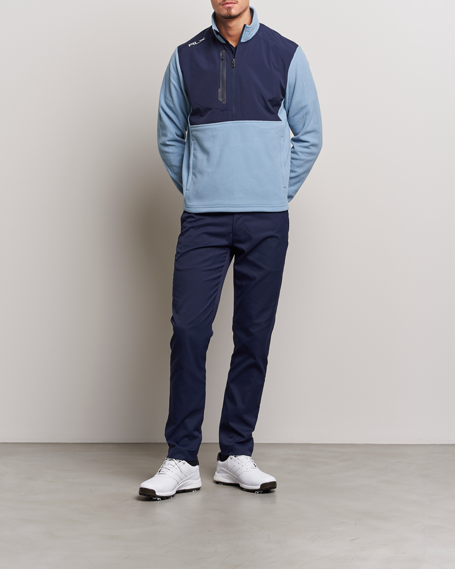 Men | Sweaters & Knitwear | RLX Ralph Lauren | Tour Fleece Sweatshirt Vessel Blue