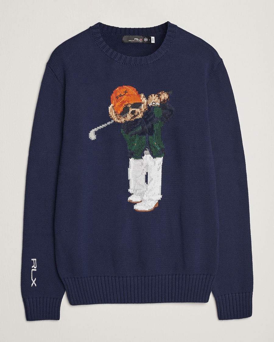 Men | Sweaters & Knitwear | RLX Ralph Lauren | Golf Bear Sweatshirt French Navy