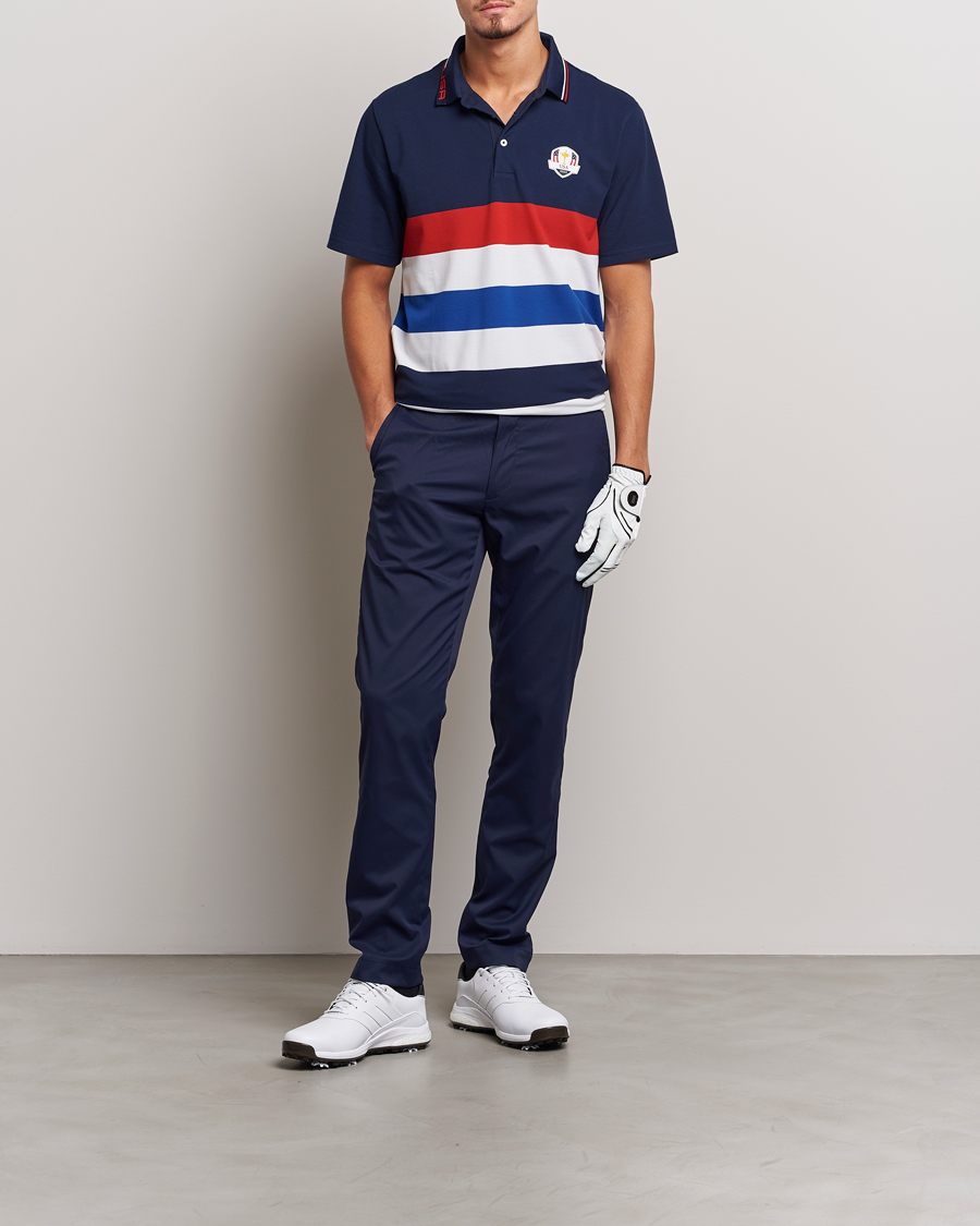 Men | Polo Shirts | RLX Ralph Lauren | Ryder Cup Stripe Pique French Navy/Multi