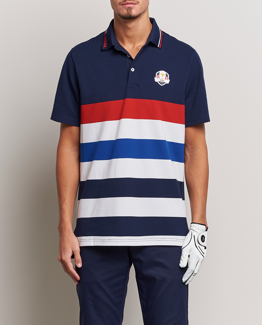 RLX Ralph Lauren Ryder Cup Stripe Pique French Navy/Multi at