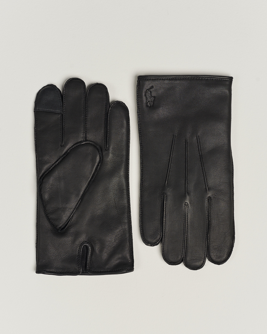 Men | Polo Ralph Lauren Leather Gloves Black | Polo Ralph Lauren | Leather Gloves Black