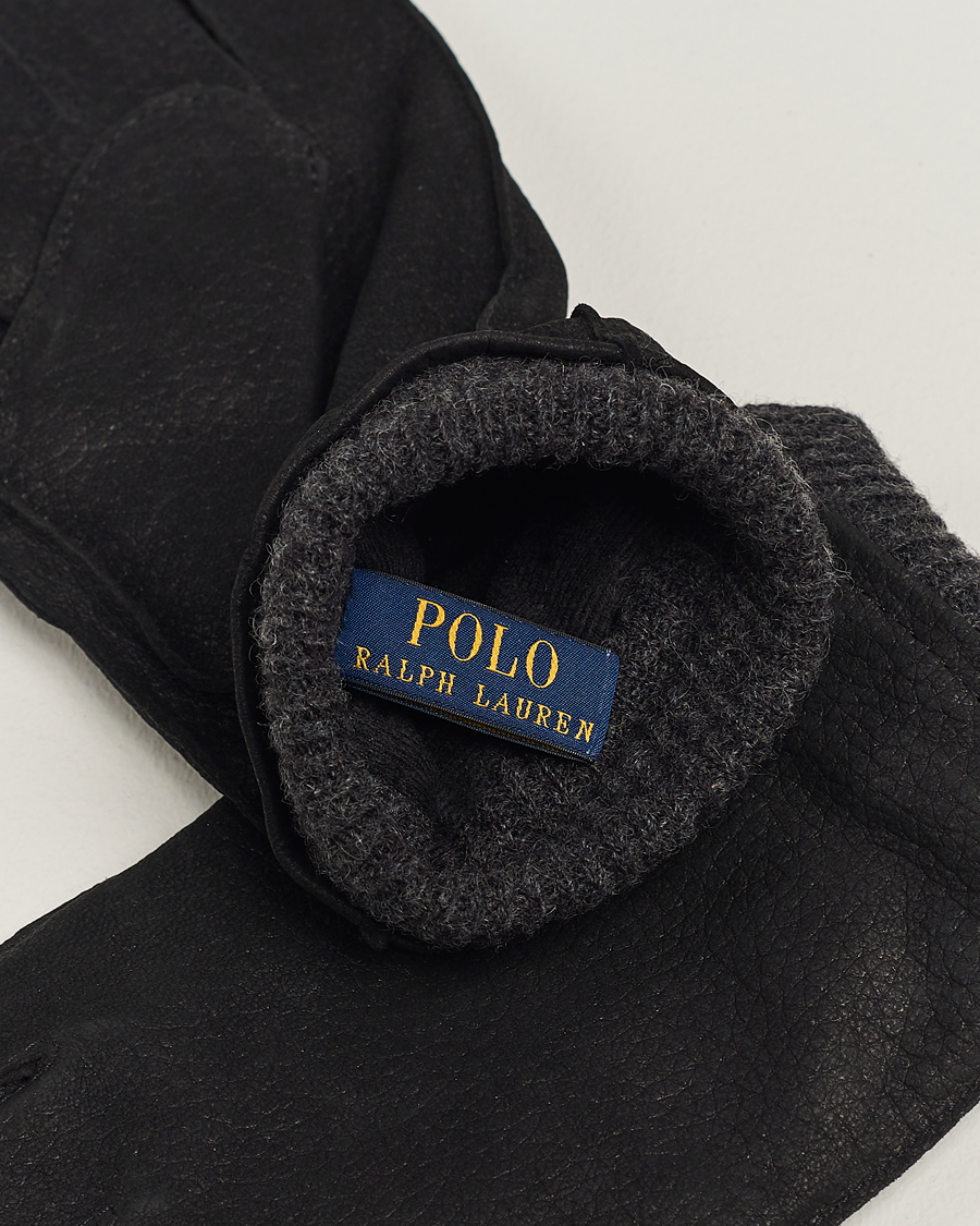Men | Polo Ralph Lauren Leather Gloves Black | Polo Ralph Lauren | Leather Gloves Black