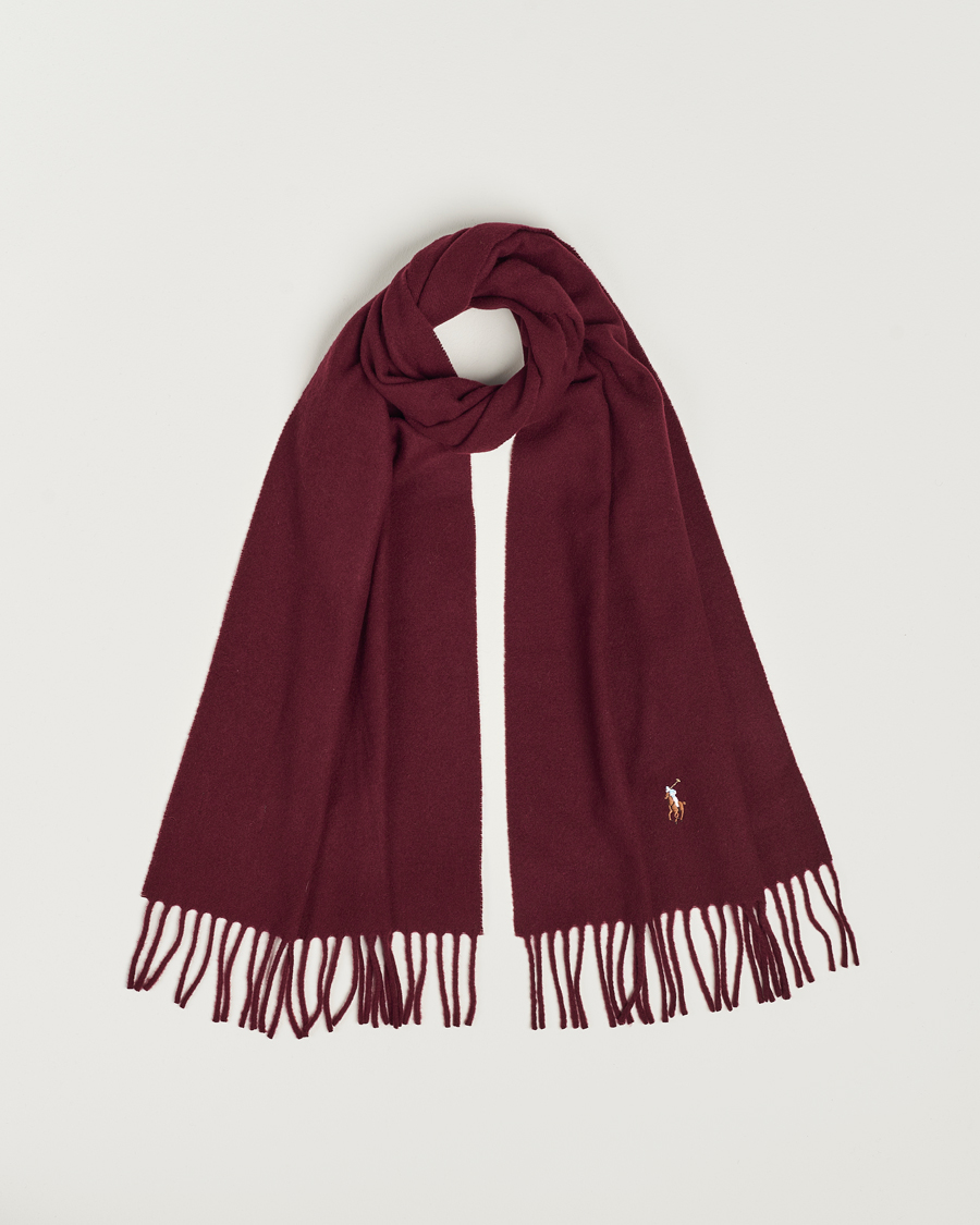Men | Polo Ralph Lauren Signature Wool Scarf Harvard Wine | Polo Ralph Lauren | Signature Wool Scarf Harvard Wine