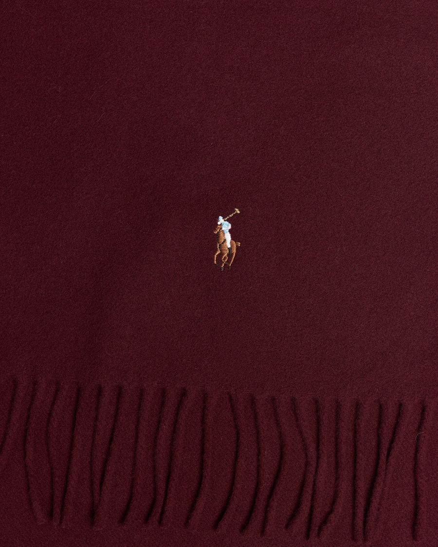 Men | Polo Ralph Lauren Signature Wool Scarf Harvard Wine | Polo Ralph Lauren | Signature Wool Scarf Harvard Wine