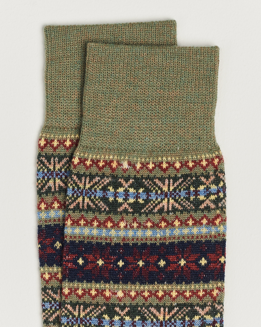 Men | Underwear & Socks | Polo Ralph Lauren | Wool Fairisle Socks Loden
