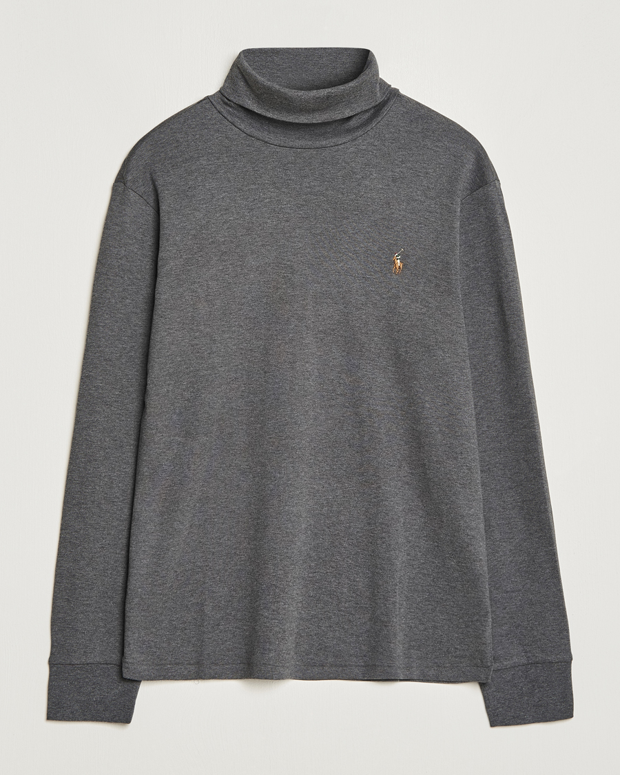 Men | Sweaters & Knitwear | Polo Ralph Lauren | Luxury Pima Cotton Rollneck Barclay Heather