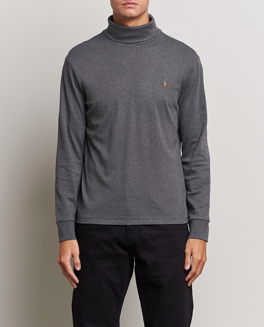 Men | Sweaters & Knitwear | Polo Ralph Lauren | Luxury Pima Cotton Rollneck Barclay Heather