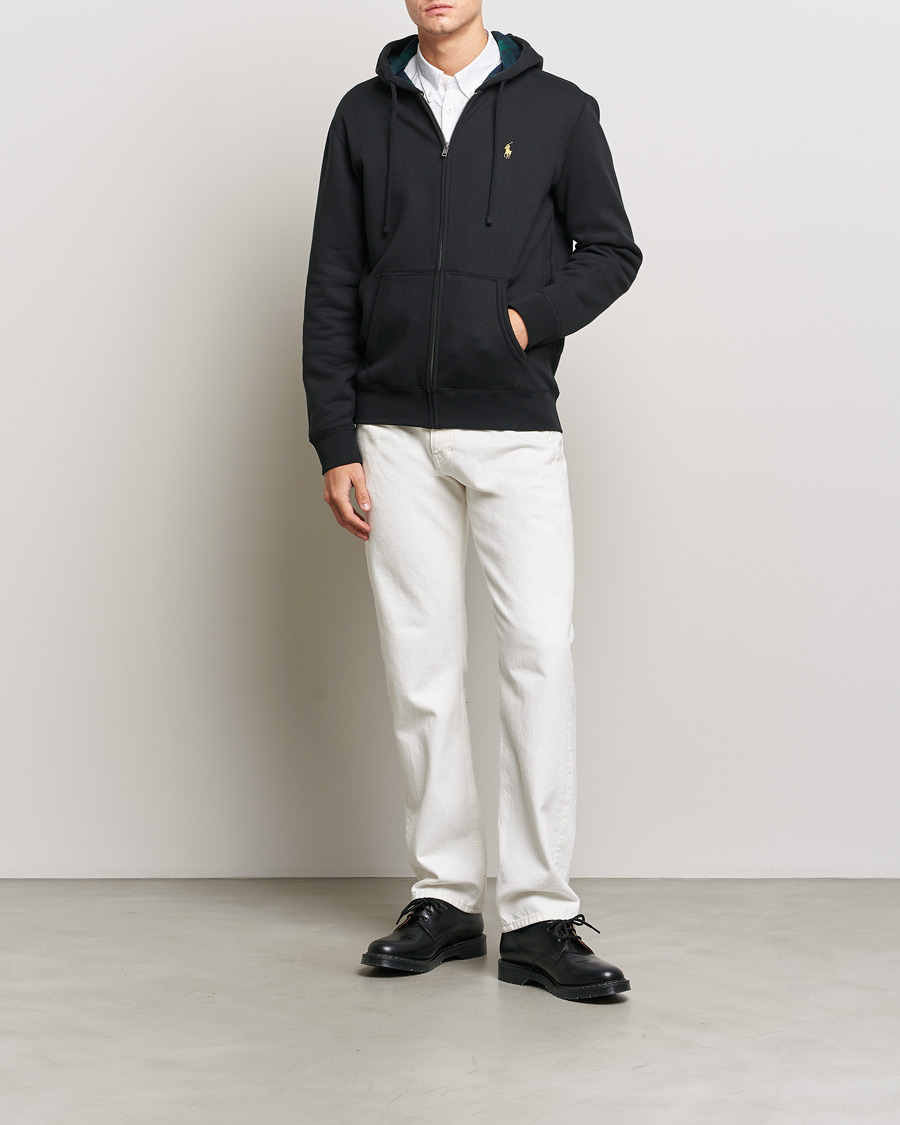 Men | Sweaters & Knitwear | Polo Ralph Lauren | Full Zip Hoodie Black