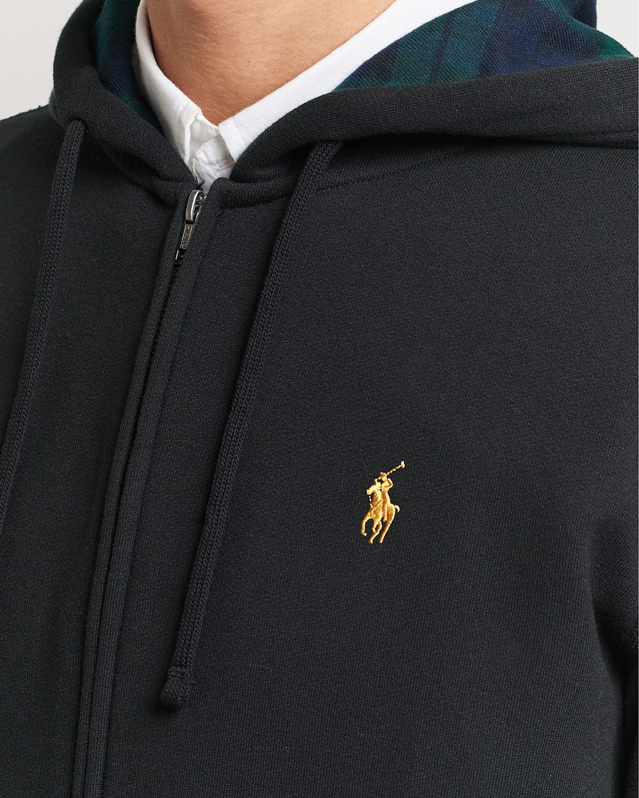 Men | Sweaters & Knitwear | Polo Ralph Lauren | Full Zip Hoodie Black