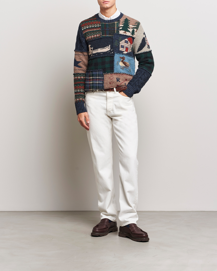 Men | Sweaters & Knitwear | Polo Ralph Lauren | Wool Patchwork Knitted Sweater Multi