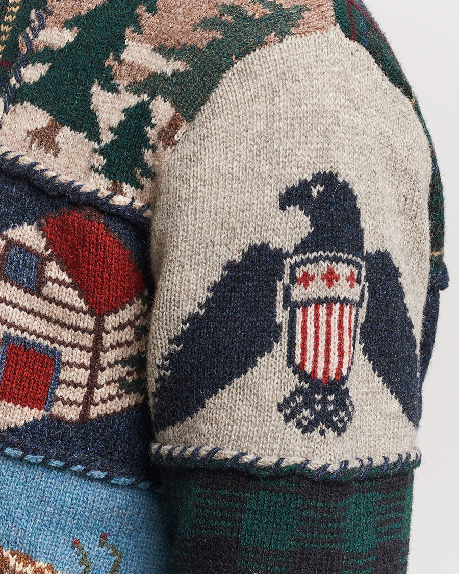 Men | Sweaters & Knitwear | Polo Ralph Lauren | Wool Patchwork Knitted Sweater Multi
