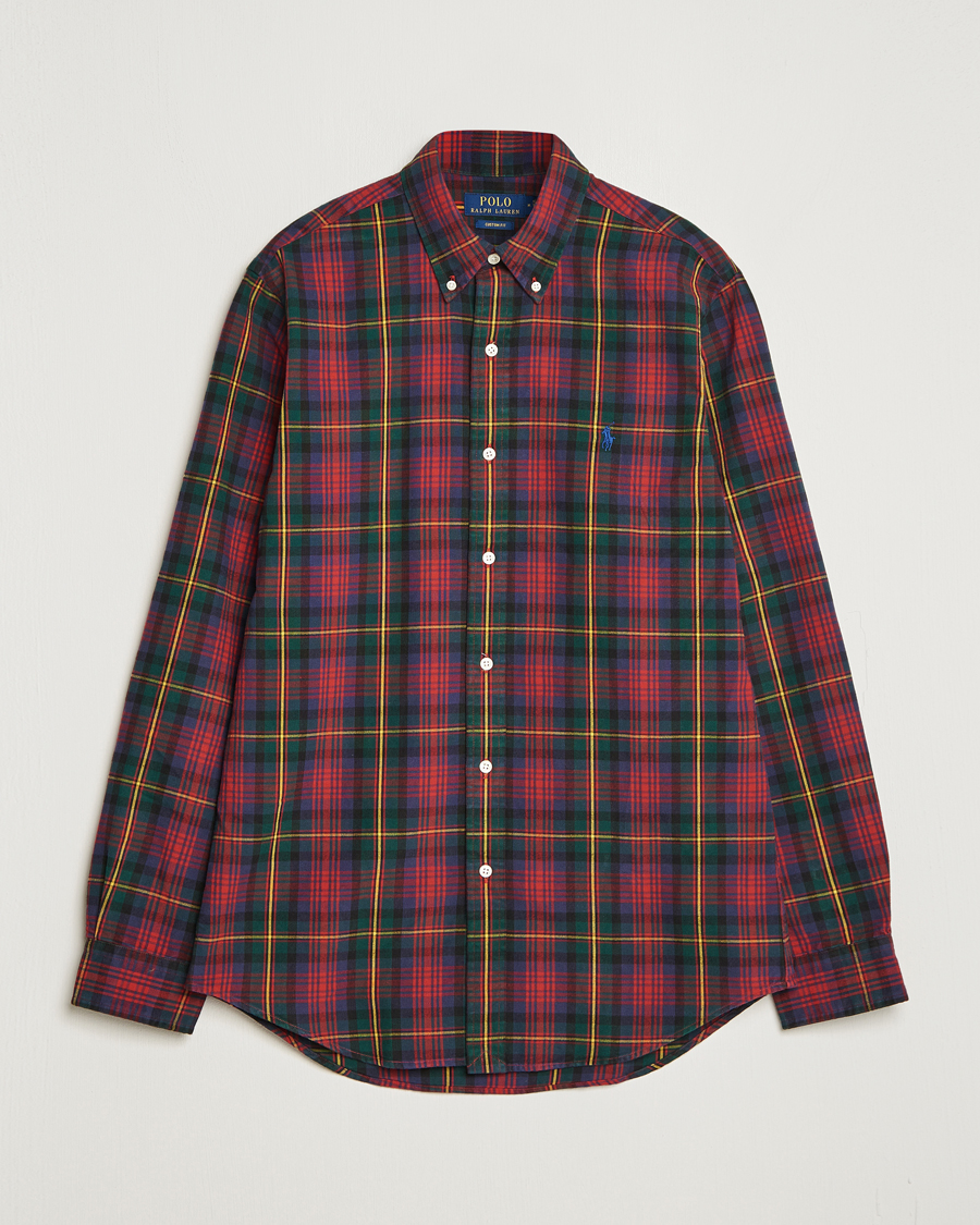 Polo Ralph Lauren Custom Fit Checked Shirt Red/Green at CareOfCarl.com Polo Ralph Lauren Custom Fit Checked Shirt Red/Green at CareOfCarl.com