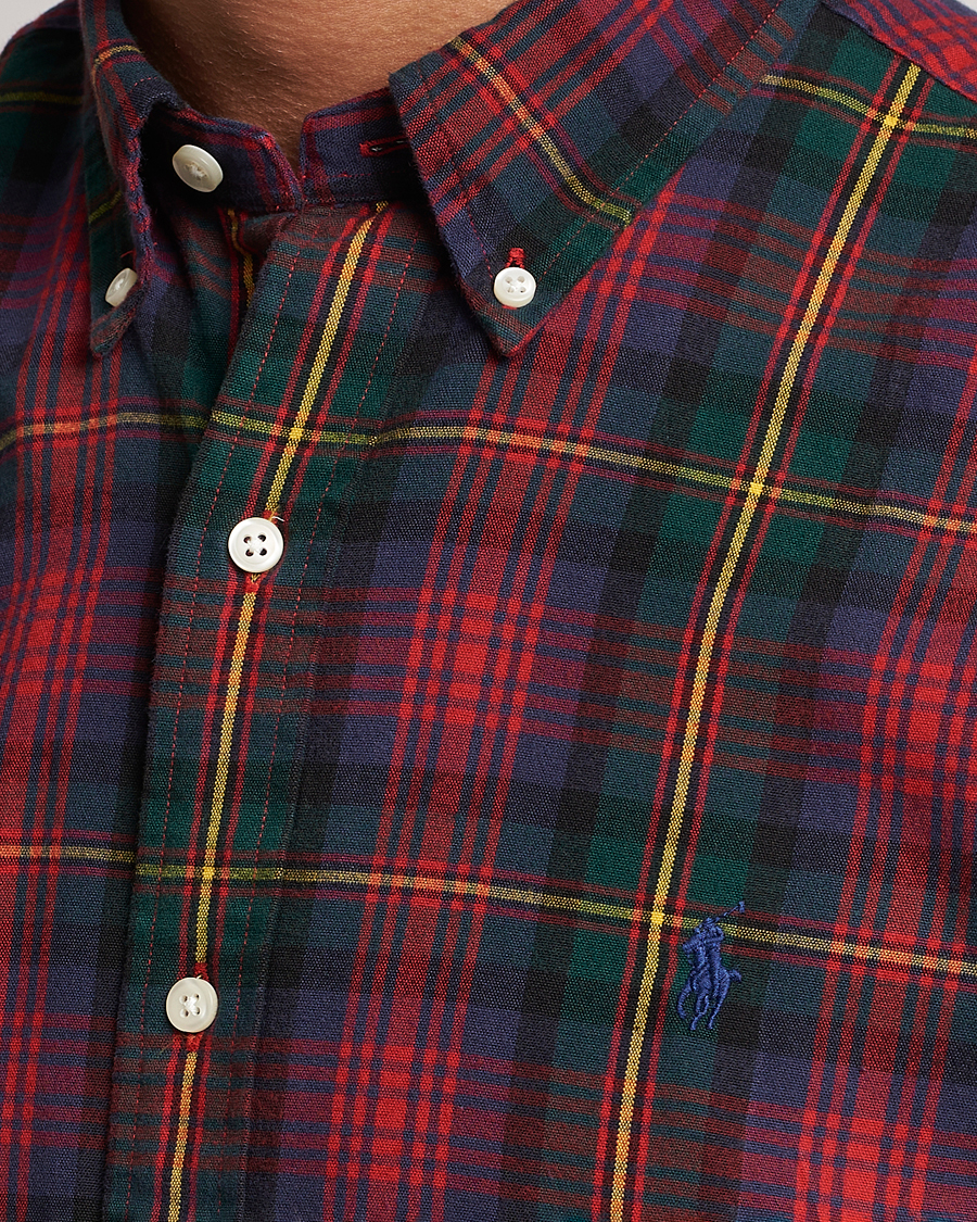 Men | Shirts | Polo Ralph Lauren | Custom Fit Checked Shirt Red/Green