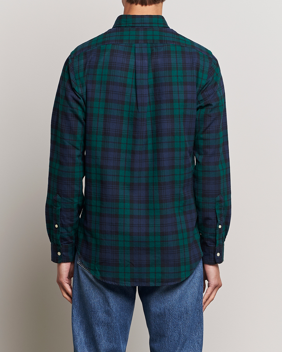 Men | Shirts | Polo Ralph Lauren | Custom Fit Checked Shirt Navy/Green