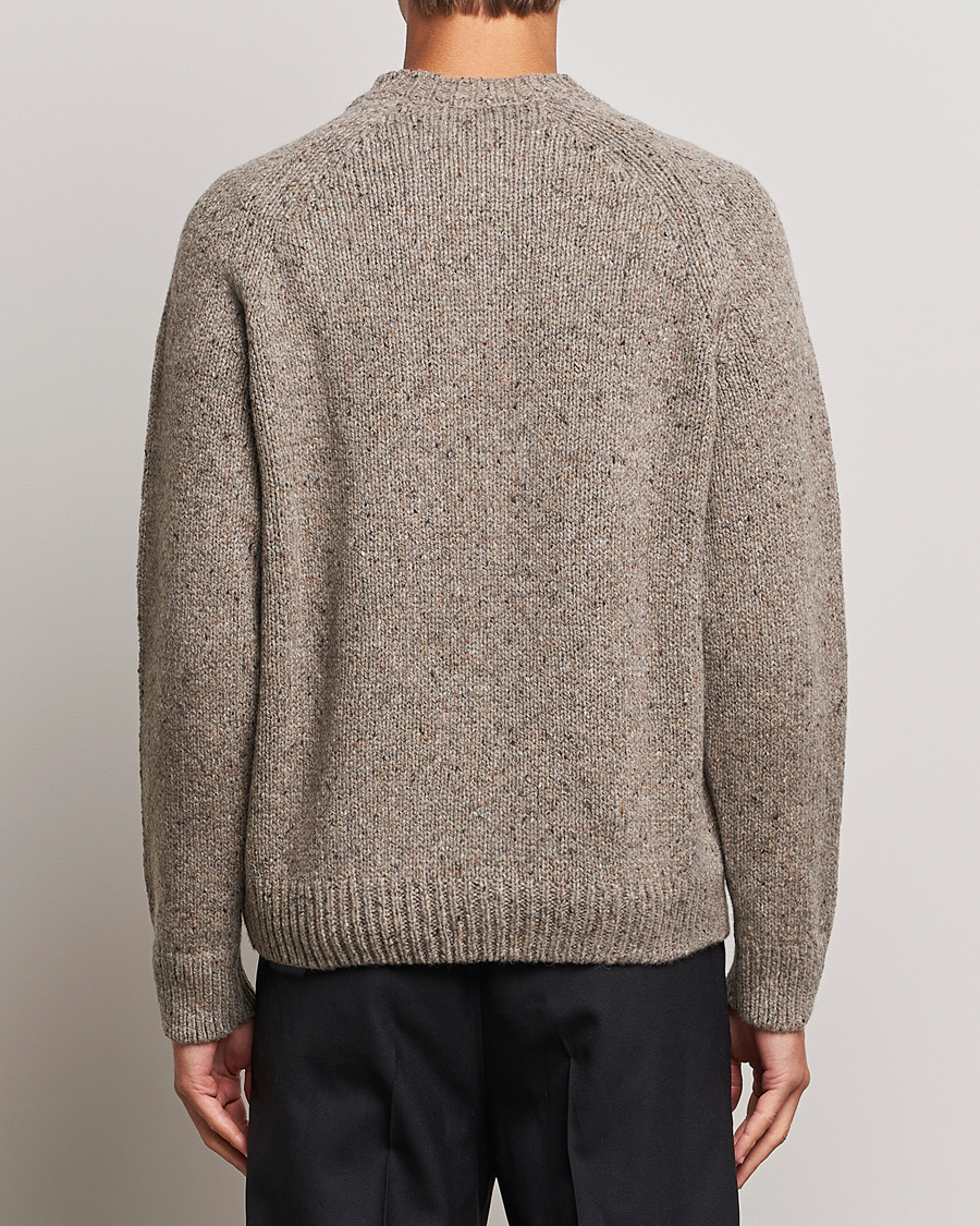 Men | Sweaters & Knitwear | A.P.C. | Harris Wool Knitted Crew Neck Sweater Taupe
