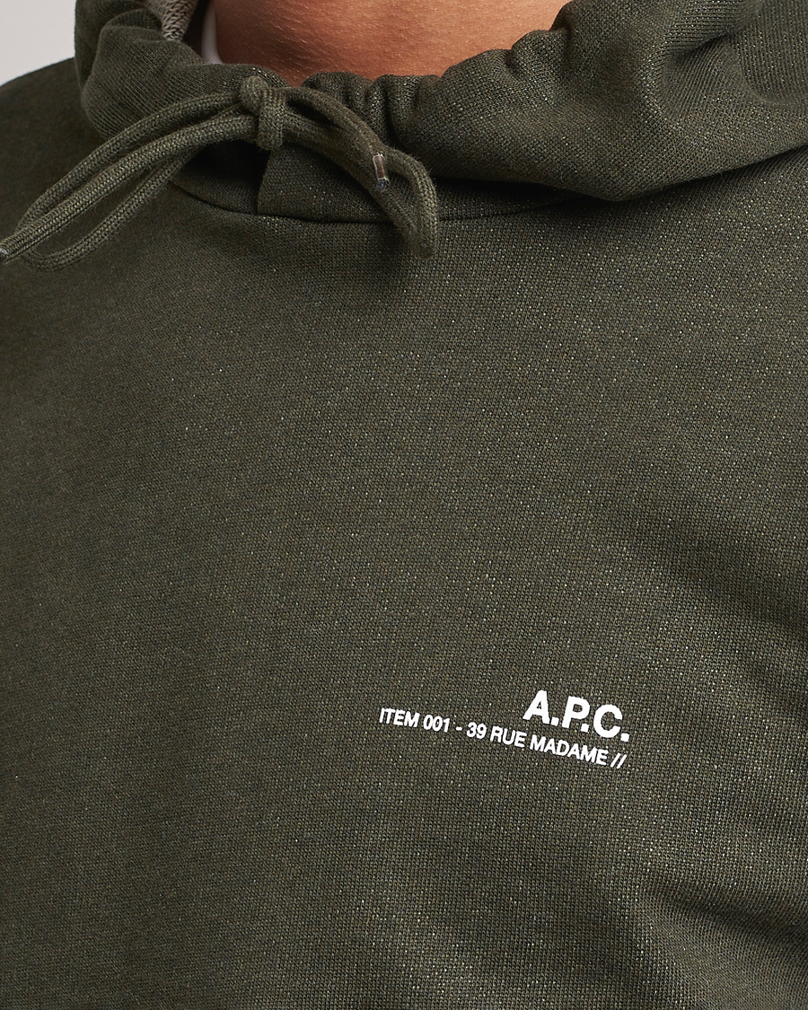 Men | Sweaters & Knitwear | A.P.C. | Item Hoodie Kaki Chine