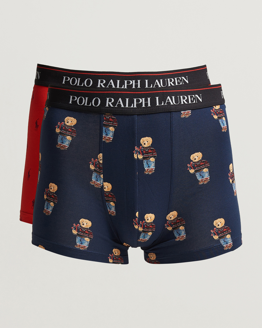 Men | Underwear & Socks | Polo Ralph Lauren | 2-Pack Holiday Gift Box Set Trunk Red/Navy