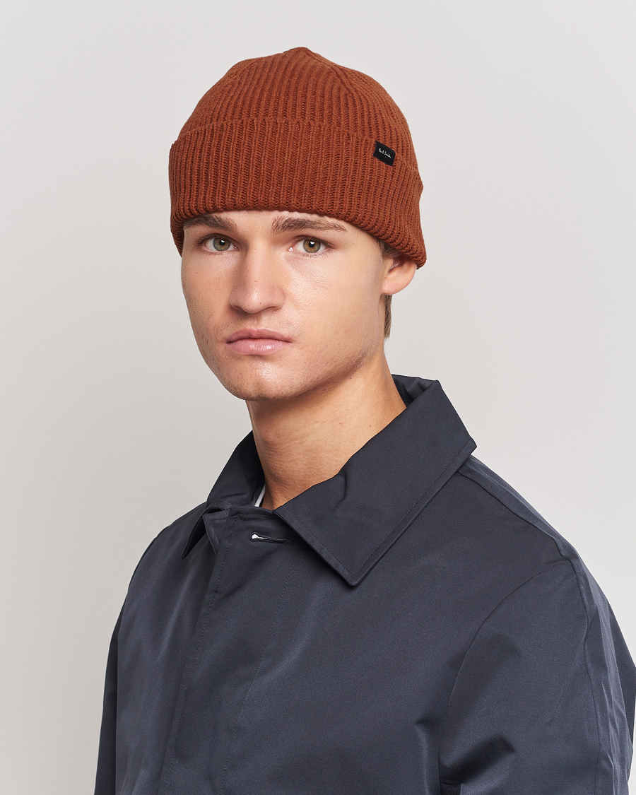Men | Paul Smith Cashmere Beanie Orange | Paul Smith | Cashmere Beanie Orange