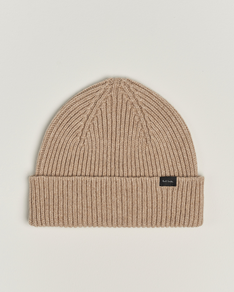 Men | Paul Smith Cashmere Beanie Beige | Paul Smith | Cashmere Beanie Beige