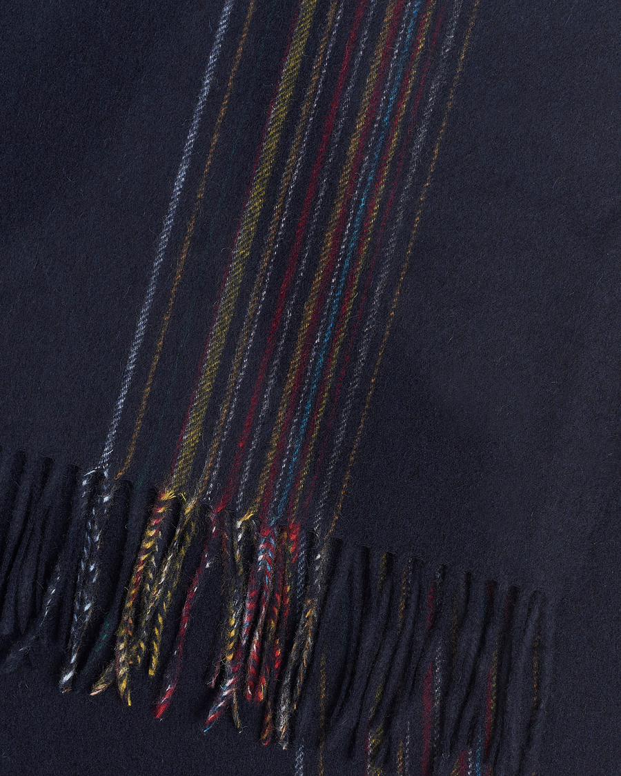 Men | Paul Smith Lambswool/Cashmere Signature Scarf Navy | Paul Smith | Lambswool/Cashmere Signature Scarf Navy
