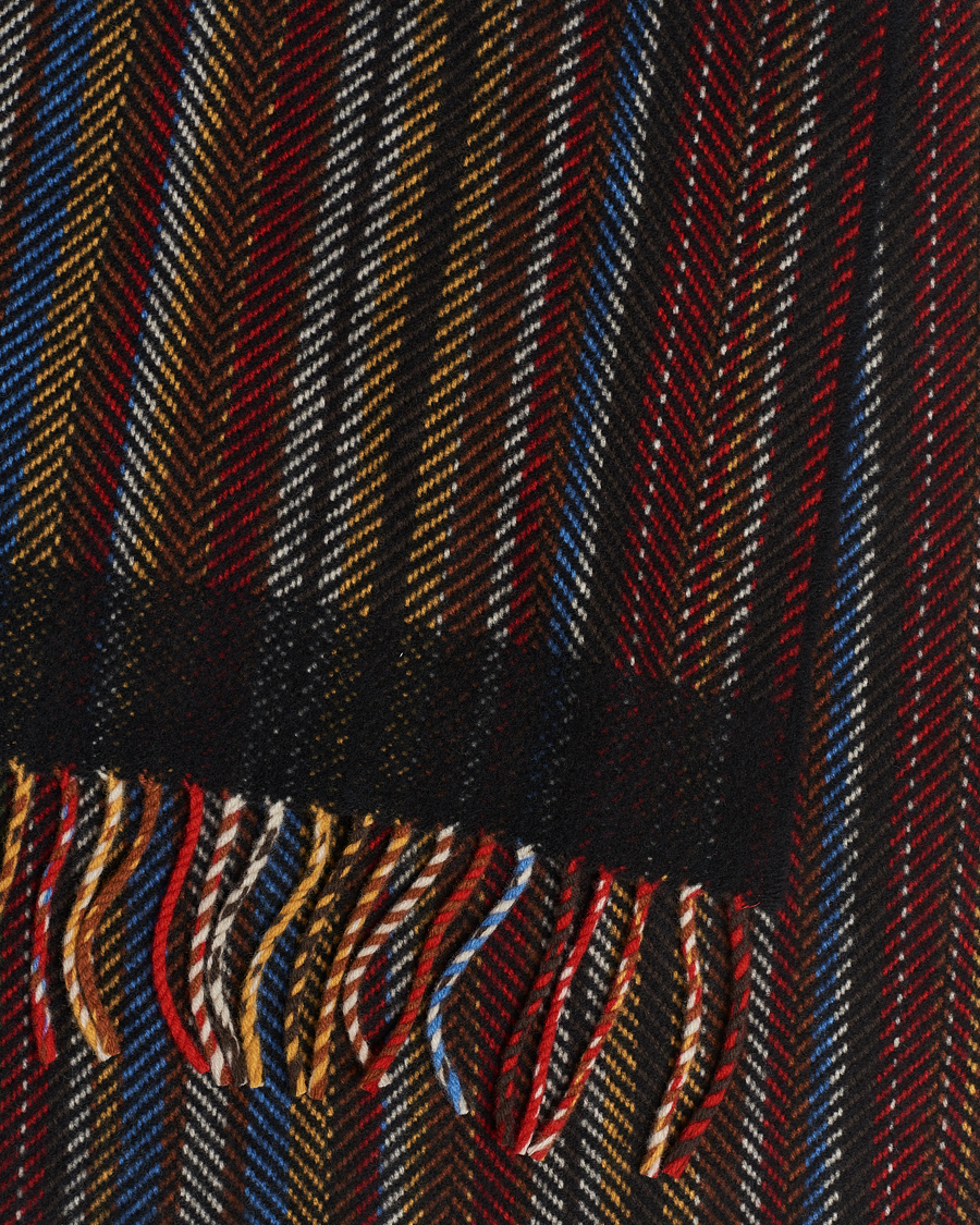 Men | Paul Smith Wool/Cashmere Stripe Herringbone Scarf Multi | Paul Smith | Wool/Cashmere Stripe Herringbone Scarf Multi