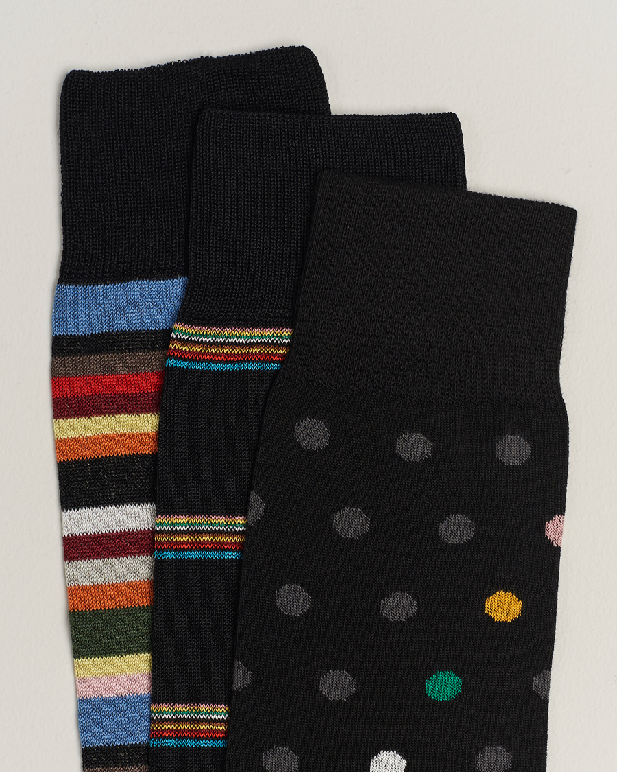 Men | Underwear & Socks | Paul Smith | 3-Pack Signature Tipping Socks Multi