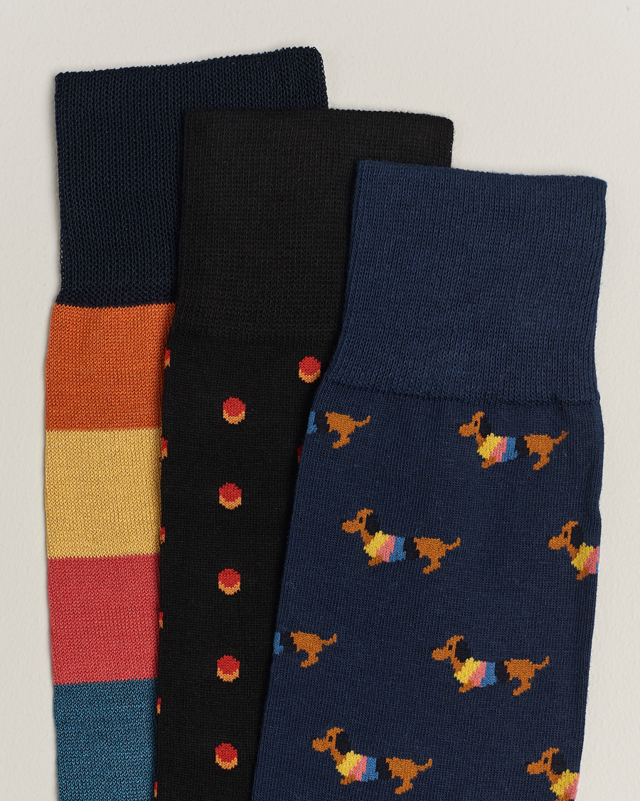 Men | Underwear & Socks | Paul Smith | 3-Pack Novelty Mix Socks Multi