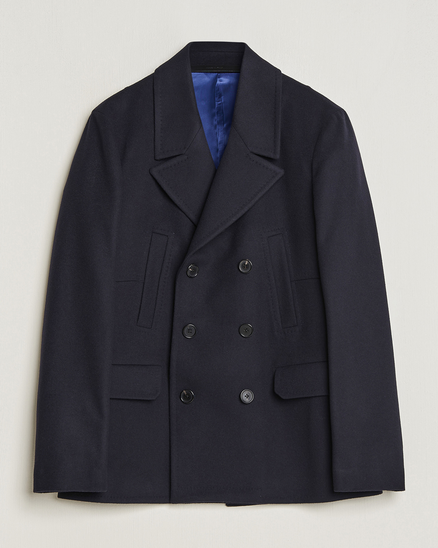 Men | Coats & Jackets | Paul Smith | Wool/Cashmere Peacoat Navy